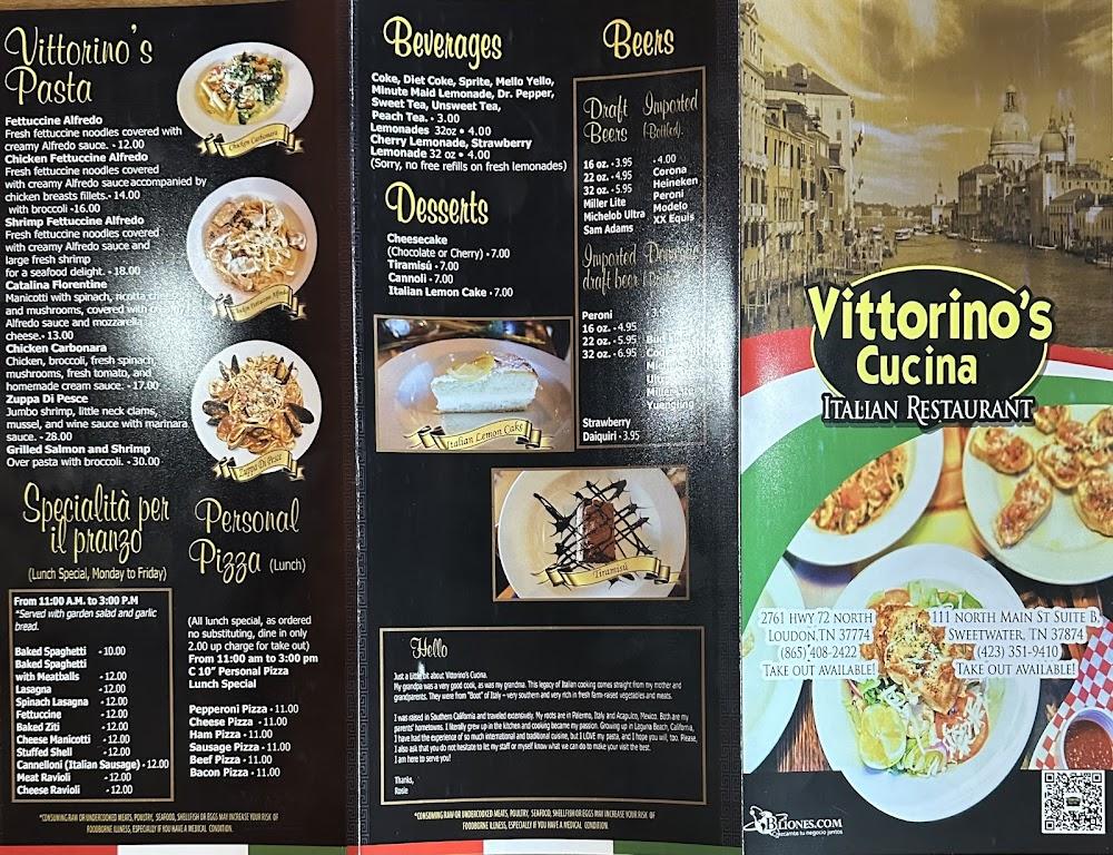 Vittorino's Cucina Menu image 3